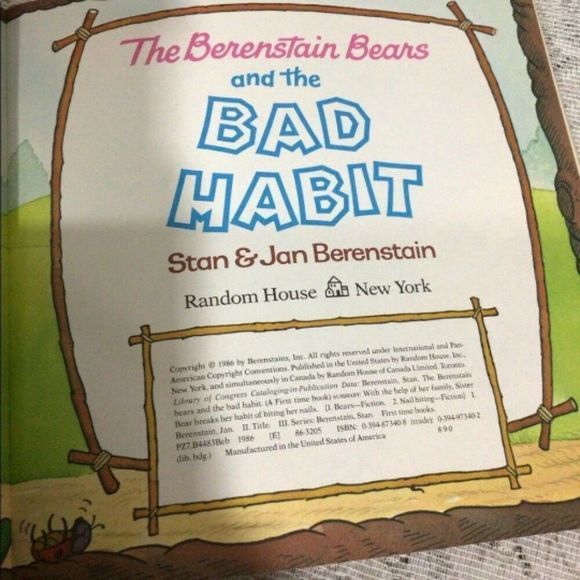 1986 The Berenstain Bears and The Bad Habit Book - Picture 5 of 9